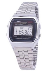 Casio Digital Alarm Chrono acero inoxidable A159WA-N1DF A159WA-N1 Reloj para hombre