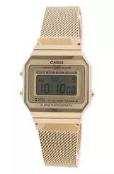 Casio Youth Vintage Gold Tone Stainless Steel Digital A700WMG-9A Unisex Watch