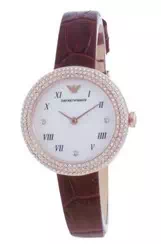 Emporio Armani Mother Of Pearl Leather Quartz AR11357 Women's Watch