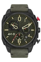 AVI-8 Hawker Hunter Deep Green Retrograde Chronograph Quartz AV-4052-08 Men's Watch