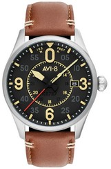 AVI-8 Spitfire Smith Woolston Black dial Automatic AV-4090-01 Men's Watch