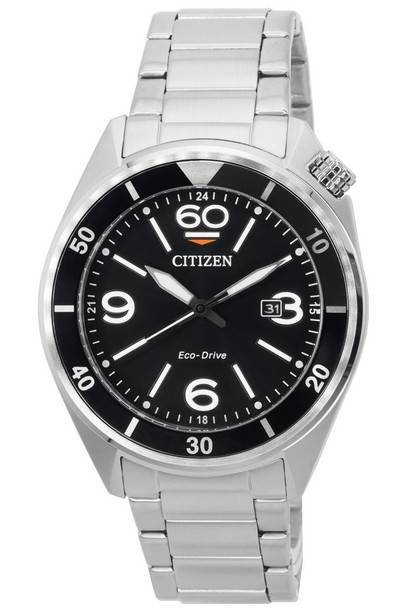 Citizen Seaplane Black Dial Eco-Drive AW1710-80E 100M Men\'s Watch