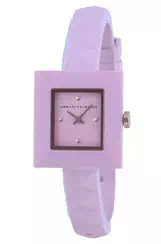Armani Exchange Karla Pink Dial Silicon Strap Quartz AX4402 Women's Watch