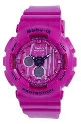Casio Baby-G Analog Digital Scratch Pattern Quartz BA-120SP-4A BA120SP-4 100M Women's Watch