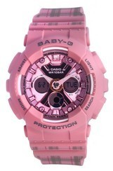 Casio Baby-G World Time Pink Analog Digital Quartz BA-130SP-4A BA130SP-4 100M Damenuhr