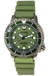 Citizen Promaster Marine Eco-Drive grünes Zifferblatt Taucher BN0157-11X 200M Herrenuhr