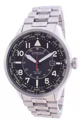 Relógio masculino Citizen Promaster Nighthawk World Time Eco-Drive BX1010-53E 200M