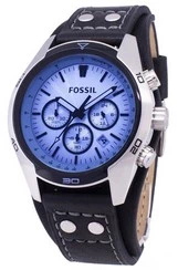 นาฬิกาข้อมือผู้ชาย Fossil Coachman Chronograph Black Leather CH2564
