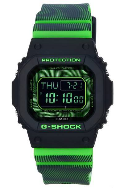 Casio G-Shock Time Distortion Series Digital Quartz DW-D5600TD-3 DWD5600TD-3 200M นาฬิกาข้อมือผู้ชาย