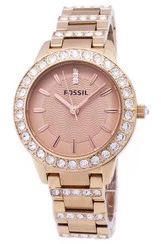 Reloj Fossil Jesse Crystal Rose Gold Tone ES3020 para mujer