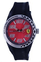 Ferrari Scuderia Redrev-T silicona esfera roja cuarzo F0830335.G Watch de Men es