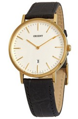 Orient Classic Leather Silver Dial Quartz FGW05003W0 Men's Watch