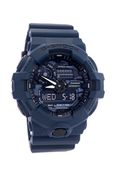 Relógio masculino Casio G-Shock analógico camuflagem digital quartzo GA-700CA-2A GA700CA-2 200M