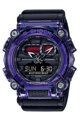 Relógio Masculino Casio G-Shock Tech Skeleton Hora Mundial Analógico Digital GA-900TS-6A GA900TS-6 200M