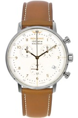 Iron Annie 100 Jahre Bauhaus cronógrafo mostrador branco quartzo 50964 relógio masculino