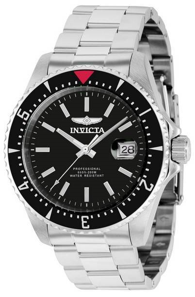 Invicta Pro Diver Professional Stainless Steel Black Dial Automatic Diver's 36780 200M Men's Watch