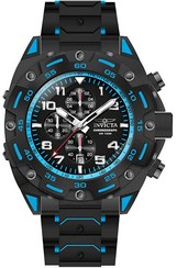 Invicta Sea Monster Chronograph Blue And Black Dial Quartz 37666 100M Men's Watch