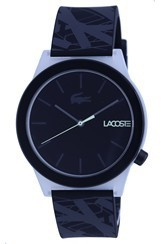 Relógio masculino Lacoste Motion Silicon Black Dial Quartz LA-2010937.G