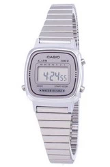 Casio Digital Stainless Steel Alarm Timer LA670WA-7DF LA670WA-7 Women's Watch