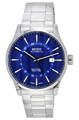 Mido Multifort Dual Time Azul Mostrador Automático M038.429.11.041.00 M0384291104100 Relógio Masculino