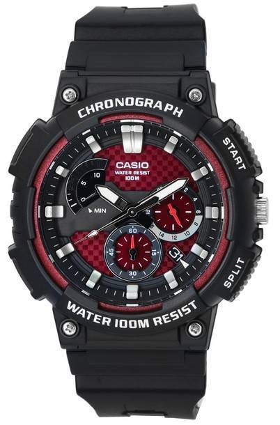 Casio Standard Analog Retrograde Chronograph Quartz MCW-200H-4A MCW200H-4 100M Men\'s Watch