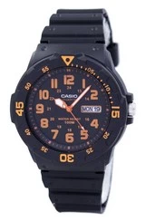 Relógio de quartzo analógico preto Casio Quartz MRW-200H-4BVDF Relógio de quartzo masculino MRW200H-4BVDF