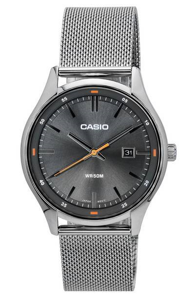 Casio Standard Analog Grey Dial Quartz MTP-E710M-8A MTPE710M-8 Men\'s Watch