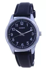 Relógio masculino Casio Black Dial de aço inoxidável de quartzo analógico MTP-V005L-1B4 MTPV005L-1