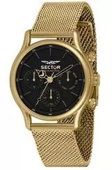 Sector 660 Black Dial Gold Tone Stainless Steel Quartz R3253517016 Men's Watch
