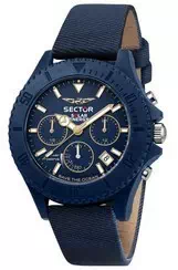 Sector Save The Ocean Chronograph Blue Matt Dial Quartz R3271739001 Men's Watch