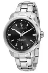 Maserati Successo Black Dial Stainless Steel Quartz R8853121006 Men's Watch