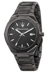Maserati Stile Black Dial Stainless Steel Quartz R8853142001 100M Men's Watch