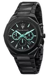 Maserati Aqua Edition Chronograph Black Dial Quartz R8873644001 100M Men's Watch