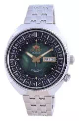 Reloj para hombre Orient World Map Revival de acero inoxidable automático Diver's RA-AA0E02E19B 200M