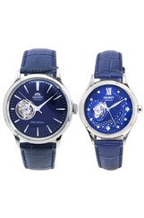 Orient Classic Open Heart Automatic Couple's Watch Combo Set - RA-AG0005L10B And RA-AG0018L10B