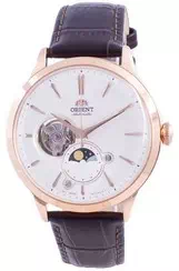 นาฬิกา Orient Sun & Moon Phase Open Heart Dial Automatic RA-AS0102S10B Men's Watch