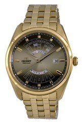 Orient Contemporary Multi Year Calendar Gold Tone Dial Automatic RA-BA0001G10B Men's Watch