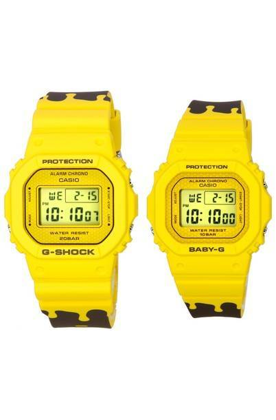 Casio G-Shock e Baby-G Digital Honey Inspired Edição Limitada Quartzo SLV-22B-9 SLV22B-9 Relógio Casal