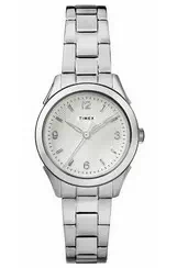 Timex Torrington Reloj plateado de acero inoxidable y cuarzo TW2R91500 para mujer