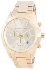 นาฬิกาข้อมือผู้ชาย Michael Kors Layton Quartz Chronograph MK8782 ที่ได้รับการปรับปรุงใหม่