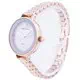 Relógio feminino Anne Klein 3386LGRG Quartz Diamond Accents