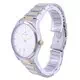 Relógio masculino Westar mostrador branco de dois tons de aço inoxidável de quartzo 50213 CBN 101