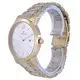 Westar Silver Dial Gold Tone Stainless Steel Quartz 50245 GPN 102 Men's Watch