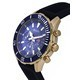 Bulova Sport Chronograph Silicon Blue Dial Quartz 98A244 100M Men's Watch