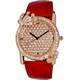 Adee Kaye Royale Collection Crystal Accents Rose Gold Austrian Stone Dial Quartz AK2000-LRG Women's Watch
