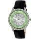 Adee Kaye Marquee Collection Crystal Accents White Mother Of Pearl Dial Quartz AK2524-LGN Women's Watch
