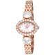 Adee Kaye Fancy Collection Crystal Accents Mother Of Pearl Dial Quartz AK2730-R Women's Watch