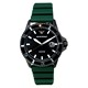 Relógio Masculino Emporio Armani Verde Silicone Preto Mostrador Quartzo AR11464 100M