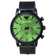 Relógio masculino Emporio Armani Luigi cronógrafo mostrador verde quartzo AR11470