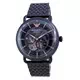 Emporio Armani Aviator Black Dial Stainless Steel Automatic AR60025 Men's Watch